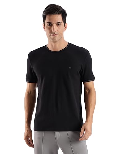 Image of TURMS Men's Ice Cool Tech Round Neck T-Shirt, Odor Control, Stretchable & Breathable, Cotton Rich Fabric, Half Sleeve