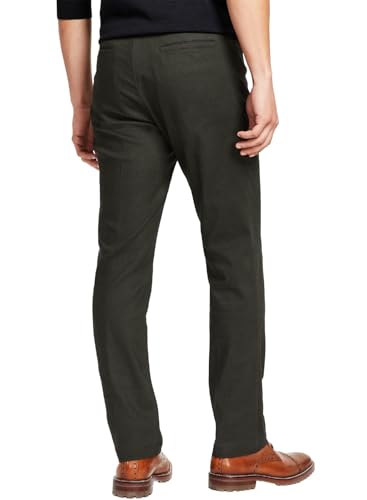 Tommy Hilfiger Mens Solid Modern Fit Stretch Casual Chino Pants, Green, 40W x 32L2
