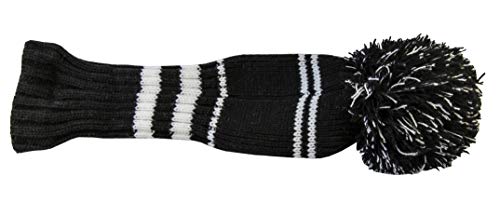 Longridge Men's Pompom Golf Head Cover White/Black,