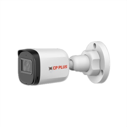 Image of CP PLUS 5MP Outdoor Bullet CCTV Camera | 3.6mm Fixed Lens | Smart IR Night Vision 30M | Built-in Mic | 2D DNR | BLC | Analog 4-in-1 AHD /TVI /CVI /CVBS Output | HD Surveillance Camera | CP-URC-TC51PL3C