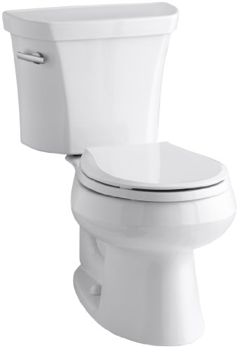 Kohler K-3997-0 Wellworth Round-Front 1.28 gpf Toilet, White Kohler K-3997-0 Wellworth Round-Front 1.28 gpf Toilet, White