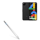 Stylus Pen for Google Pixel 4a 5G (Stylus Pen by BoxWave) - AccuPoint Active Stylus, Electronic Stylus with Ultra Fine Tip for Google Pixel 4a 5G - Metallic Silver