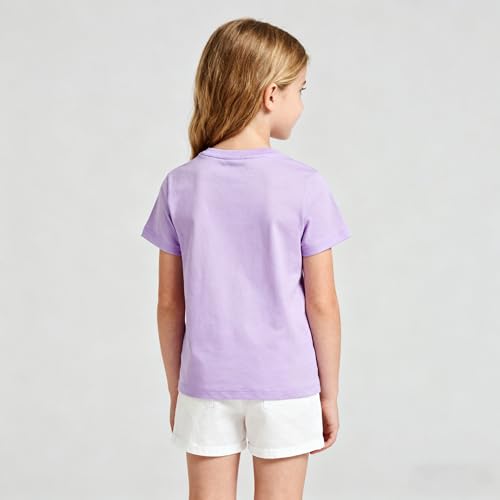 Image of Kids T Shirt Short Sleeve Crewneck Tee for Toddler Boys and Girls Cotton Basic Summer Top 2-6 Years