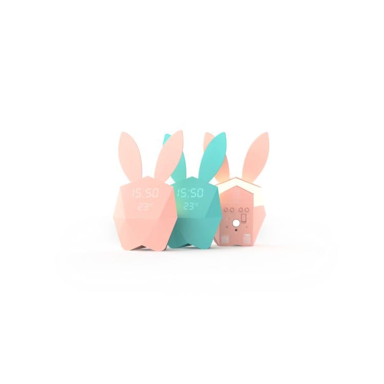 Mobility on Board Réveil Lapin Intelligent Cutie Clock - Rose Pastel