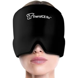 TheraICE Rx Form Fitting Gel Ice Headache & Migraine Relief Hat, Cold Therapy Cap Migraine Relief Products, Comfortable…