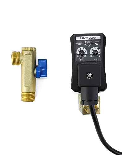 image for QWORK Automatic Timed Condensate Drain Valve, 4 Pack 1/2