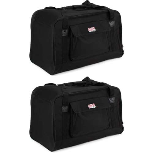 Gator GPA-TOTE12 Heavy-Duty 12-Inch Speaker Tote Bags (2-Pack) - Durable, Protective Speaker Bags...