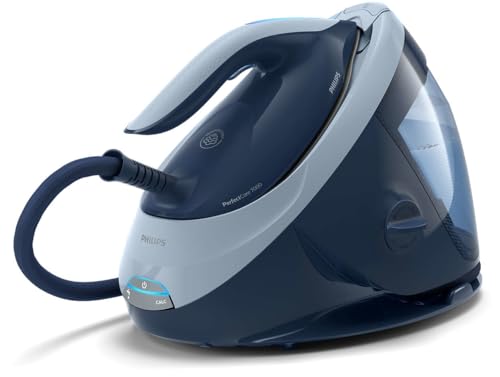 Miglior Ferro da Stiro Con Caldaia (2024) 32 Philips PerfectCare Serie 7000 - Ferro da Stiro con Caldaia, 2100W, Colpo Vapore 600g, 8 Bar di Pressione, Tecnologia OptimalTEMP, Serbatoio da 1.8L, Blu Navy/Scuro (PSG7030/20)