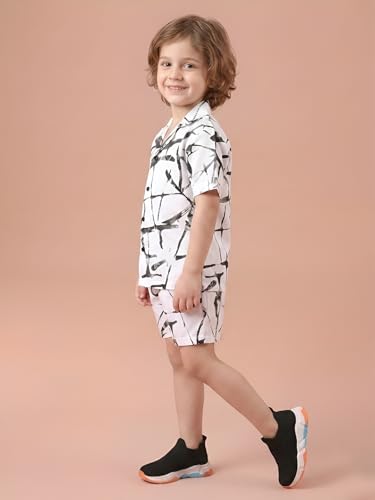 Image of POLKA TOTS Premium Cotton Co-Ord Clothing Set For Boys | Ultra-soft Half Sleeve Shirt & Shorts Combo for Kids Boys | Comfortable Casual - Beach Outfit for Baby Boys & Toddler | Kids Clothes for Boys