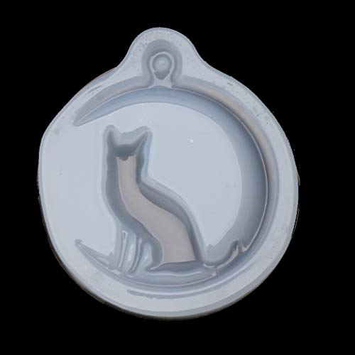 Para Creativo Para Gato Sentado En La Luna De Forma Luna Para Gatos Molde De Silicona Para Artesanías Crescents Moldes De Resina Para La Fabricación De Judíos Viernes Negro Venta