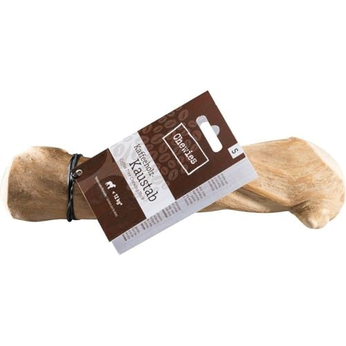 Chewies Kau-Knochen Hunde-Spielzeug aus Kaffeeholz, 100% natürliches Hundezubehör, Kauspielzeug Hund bis 10kg, Kaustab Größe S, 042037, Größe: S - für Hunde bis 10kg