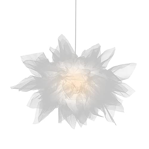 Lámpara Colgante en Forma de Flor Tela de Diseño para Sustituir Plafones Aburridos