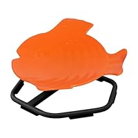 MagicMeadow Spinning Fish Toy | Autism Sensory Equipment | 360° Swivel Seat | Toddler Sit & Spin Wobble Chair | Motion Sickness Relief | ADHD Balance Toy for Indoors & Outdoors | Orange