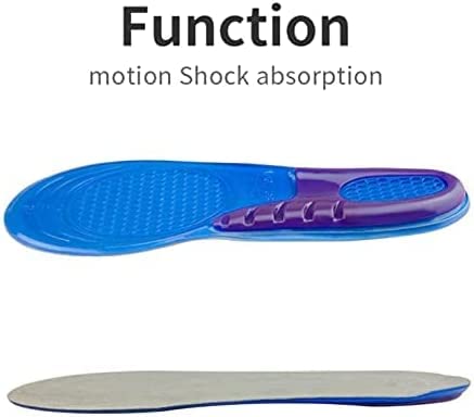 Unisex Orthotic Silicone Gel Shoes Insoles Shock Absorbing Full Length Pair of Boots & Sports Shoe Massaging Feet Shoe Inserts Comfortable Show Inserts (S (UK 3-6)) - Image 5