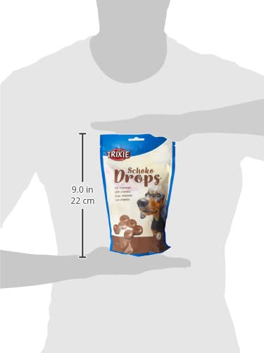 TRIXIE Choco Drops Hundesnack 200 g – theobrominfrei & ohne Kakao – mit Vitaminen - 31613