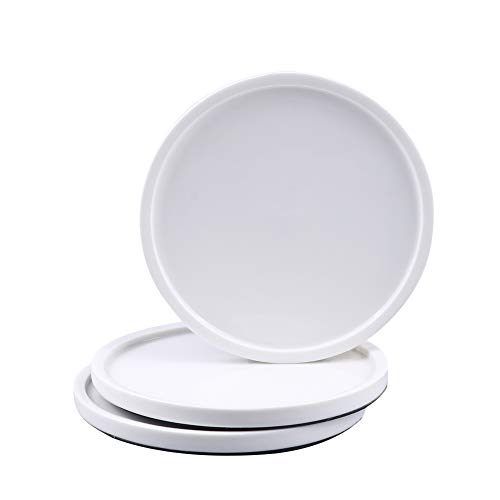 G EPGardening Runde Keramik-Topfpflanzenuntersetzer für Sukkulenten und Kräuter, 11,2 cm, 3 Stück Cover