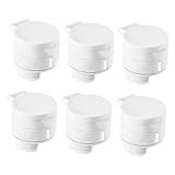 FUNOMOCYA Pp素材の食品バッグクランプシーリングクリップ6個パック。スナックの保管、家庭、オフィスでの使用に最適。