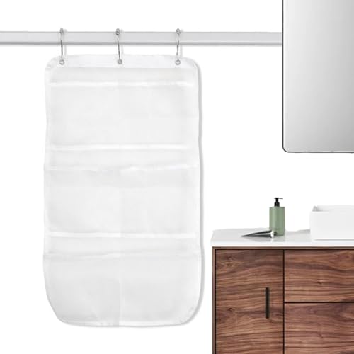 Fravsiu - Almacenamiento para juguetes de bañera, soporte para juguetes de bañera, almacenamiento para juguetes de baño colgante de 8 rejillas, accesorio de bañera para bolsas de malla multiusos para