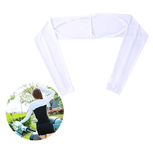 Mikikit Sunscreen Arm Band Cover Shawl Cuff Sleeves for Sports Cycling Fishing Driving No Elbow Limitation