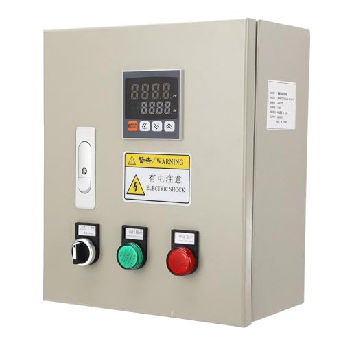 Fafeicy Régulateur de Température PID, Boîtier de Commande de Thermostat Intelligent triphasé 15KW avec Thermocouple de Type M6 K pour Fours de Chauffage Industriels, Machines en Plastique