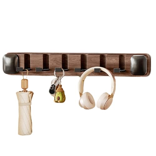 Perchas de pared con ganchos de diseño sutil y brazo plegable 7