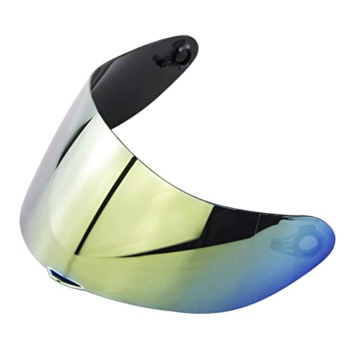 Shkalacar Motorcycle Helmet Visor Replacement for AGV K1 K3SV K5, Motorcycle Wind Shield Helmet Lens Visor Full Face Helmet (Gold)