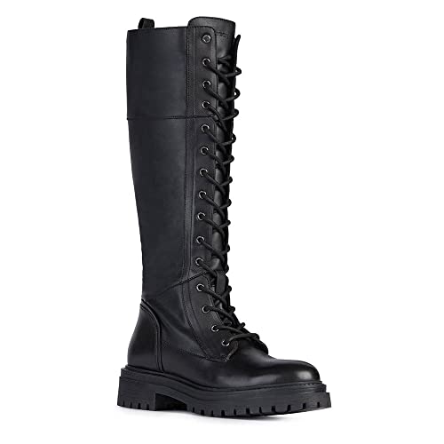 Geox D Iridea G, Botas para Mujer, Negro (Black), 36 EU