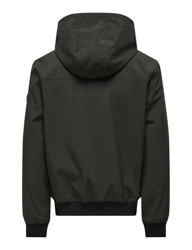 ONLY & SONS Onsbowie Men's Softshell Bomber OTW Softshell Jacket, Peat, L - Image 2