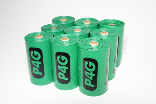 Image of 100% Certified Home Compostable Poop Bags (135 Count 9 Rolls), Plant Based, Extra Thick (20 Micron), Leak Proof, Unscented Standard Size 9 X 13'', ASTM D6400 & EN 13432 Compliant
