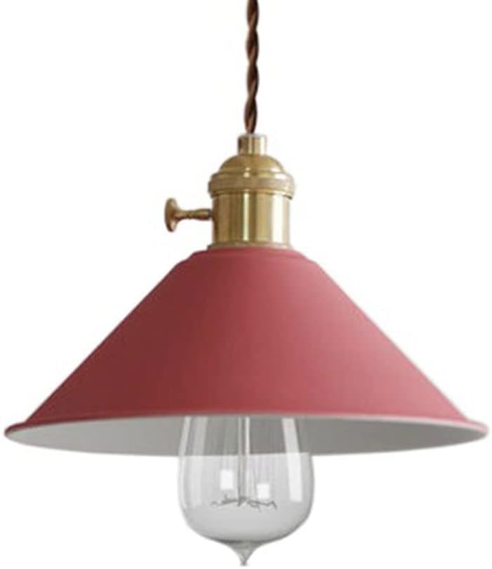Lampe couleur bonbon rétro QTHWB suspension luminaire intérieur métal