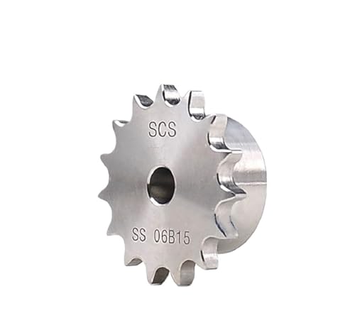 Bevel Gear Pinion Hardware Mechanical 1pcs 304 Stainless Steel Chain Sprocket 06B 10-25 Teeth Industrial Drive Sprocket Gear Chain(14 Teeth)