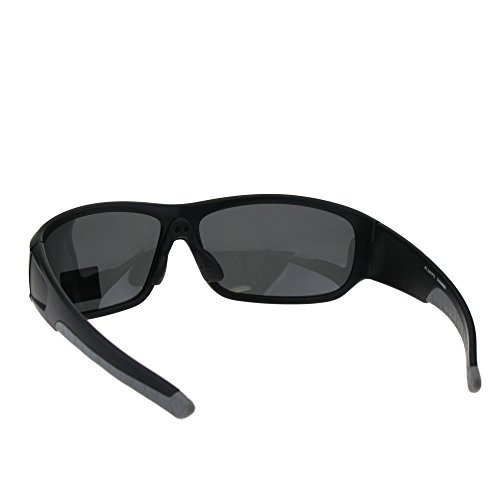 Polarized Anti-glare Warp Plastic Sport Biker Mens Sunglasses4