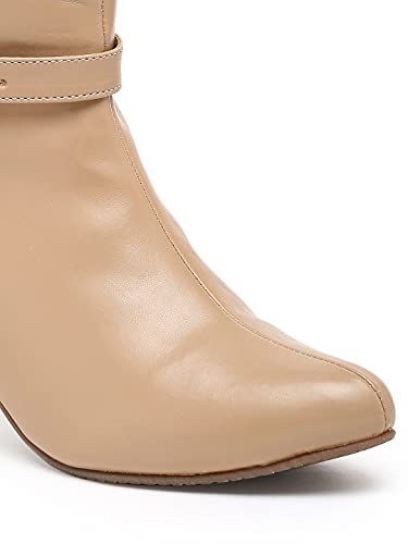 Image of Flat n Heels Womens Beige Boots FnH 296-BG