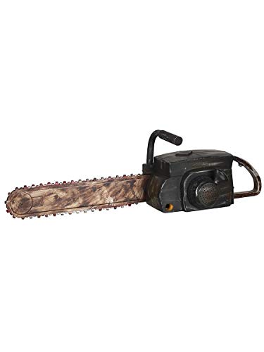 Halloween Chainsaw Prop - Animated Chainsaw Makes Realistic Sounds and Chain Moves by Gemmy