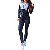 ❤ Paquete --- Sudadera de mujer + pantalón de mujer. Sudadera de manga larga para mujer, pantalones de cintura elástica, pantalones de ocio para mujer, fáciles de usar y de quitar, le brindan la máxima comodidad y confort