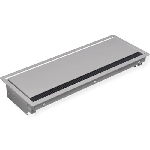 Bachmann CONI Built-in-Frame (Long) 6-Way (386.5x151mm) -, 221025 (6-Way (386.5x151mm) - Silver Grey (Built-in Depth = 56mm, Suitable Tabletop thicknesses min. 10mm))