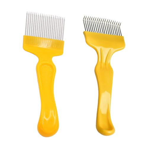 COACOM 2 Stück Edelstahlgabel, Bienengabel, Imker -Werkzeuge, Honigkamm, Zubehör Für Bienenzuchtgeräte, Wabenschnitt.