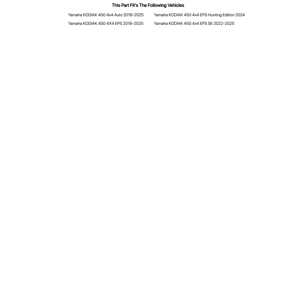 Tusk Winch with Wire Rope and Mount Plate 2500 lb. for Yamaha KODIAK 450 4x4 EPS SE 2022-2024