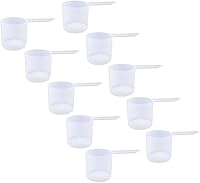 Vista 64 de Cuchara medidora de plástico, (29.6 cc 2 cucharadas 1/8 taza 1.0 fl oz) Cucharas de mango largo para polvos, gránulos, café, alimentos