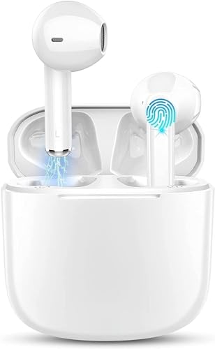 Auriculares intrauditivos Bluetooth 5.3 con cancelación Activa del Ruido ANC, Resistentes al Agua y al Sudor IPX7, Auriculares inalámbricos con 4 micrófonos，para iPhone Android