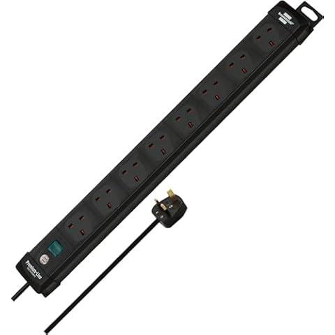 Brennenstuhl Premium-Line 8-Way Extension Lead with Switch Cover