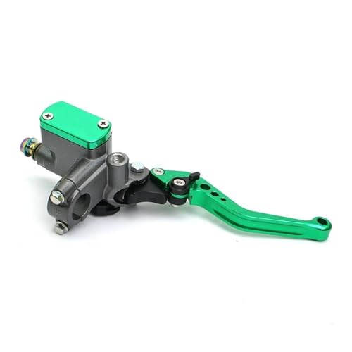 Maître-cylindre 22 mm avec levier de frein droit vert pour une commande hydraulique fluide - 2