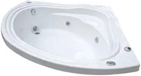 Banheira de Hidromassagem Ouro Fino Acrílica Kantho 1,30m x 1,30m x 40cm 170 Litros 04 Jatos