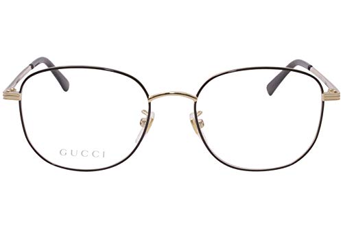 Image of Gucci GG0838OK 001 Eyeglasses Men's Black /Gold Full Rim Optical Frame 52mm
