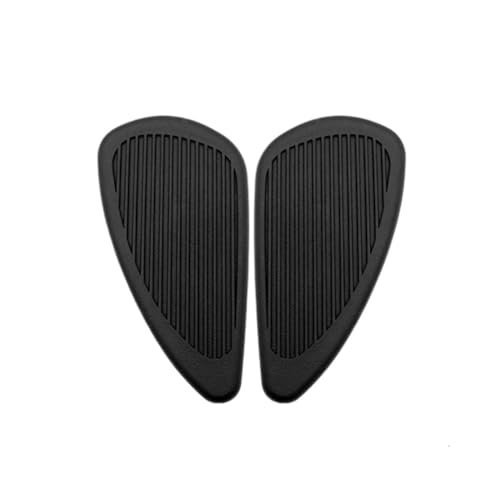 Autocollant réservoir moto 2 pièces paire de genouillères universelles noires et marron