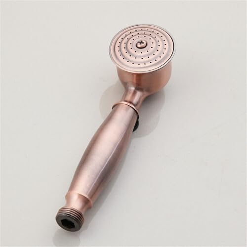 Cabezal de ducha manual 7" estilo vintage rojo cobre miniatura 6