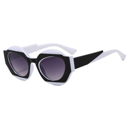 Gafas de sol redondas unisex de estilo retro y montura ligera para diario