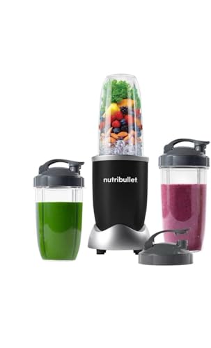 Professional 900W Nutrient Extraction Blender – Single Serve Smoothie Maker with To-Go Bottles