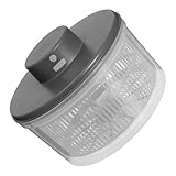 XAGMODSHN Elektrischer Salatschleuder, leiser Betrieb, Gemüse, Dörrautomat, wiederaufladbarer Trockner für Zuhause, Küche, Obst, Haushalt, Salat, Dörrautomat