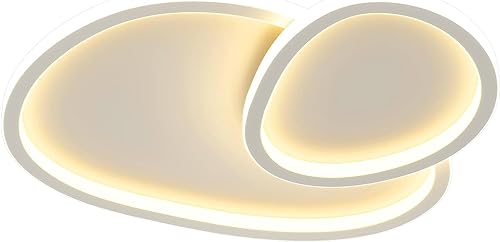 Lustre réglable en blanc plafond LED moderne épuré pour salle à manger chic